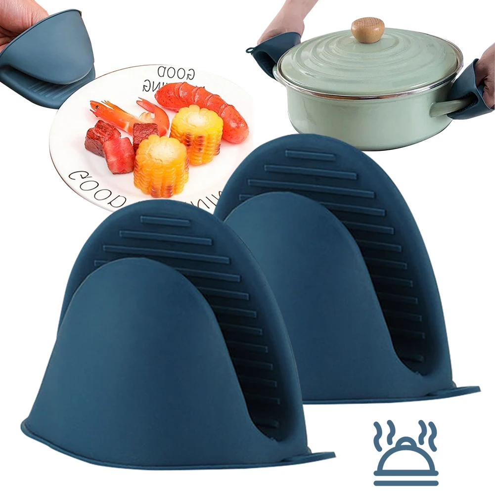 Oven Mitt Silicone - قفازات سيليكون للمطبخ مقاومة للحرارة، مانعة