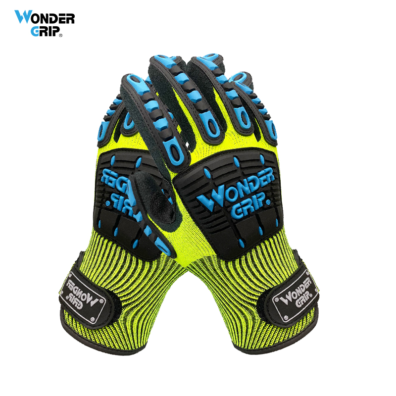 Work Glove Impact - قفازات عمل آمنة بمقبض عجيب ،