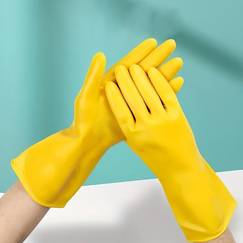 Dish Glove Rubber - زوج واحد (قطعتان) من القفازات المطاطية