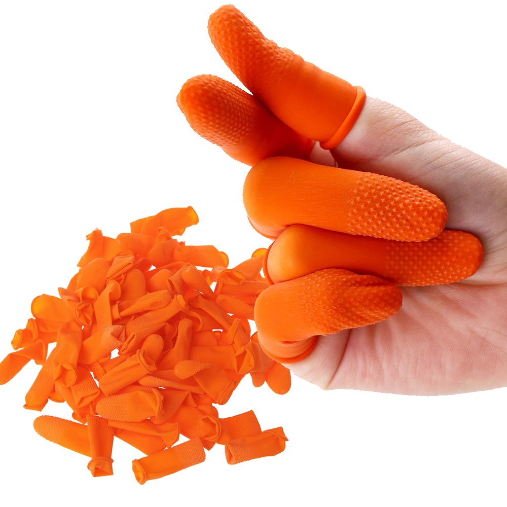 Rubber Glove Cleaning - 100 قطعة من ملحقات تنظيف الأظافر،