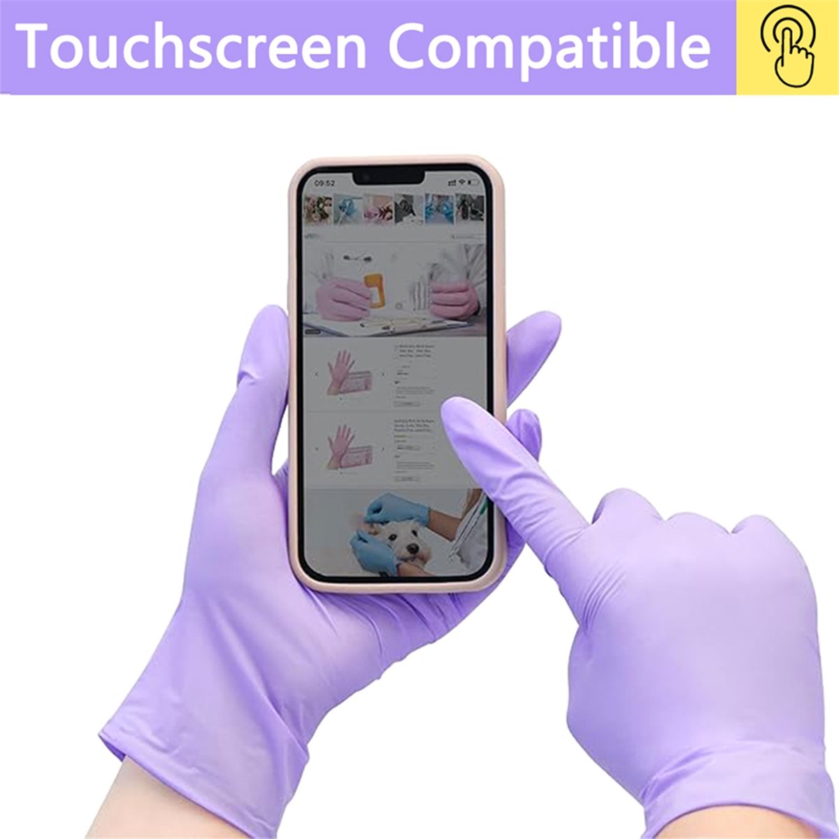 Exam Glove Nitrile - قفازات نتريل للاستخدام مرة واحدة من