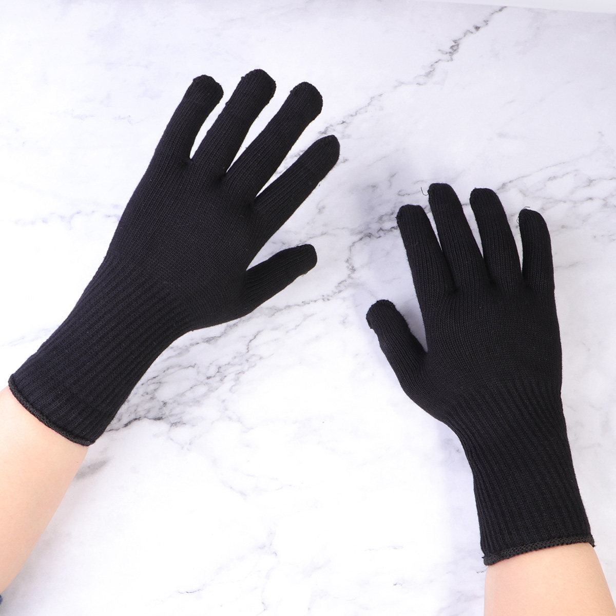 Heat Resistant Glove - زوجان من القفازات المقاومة للحرارة لتصفيف