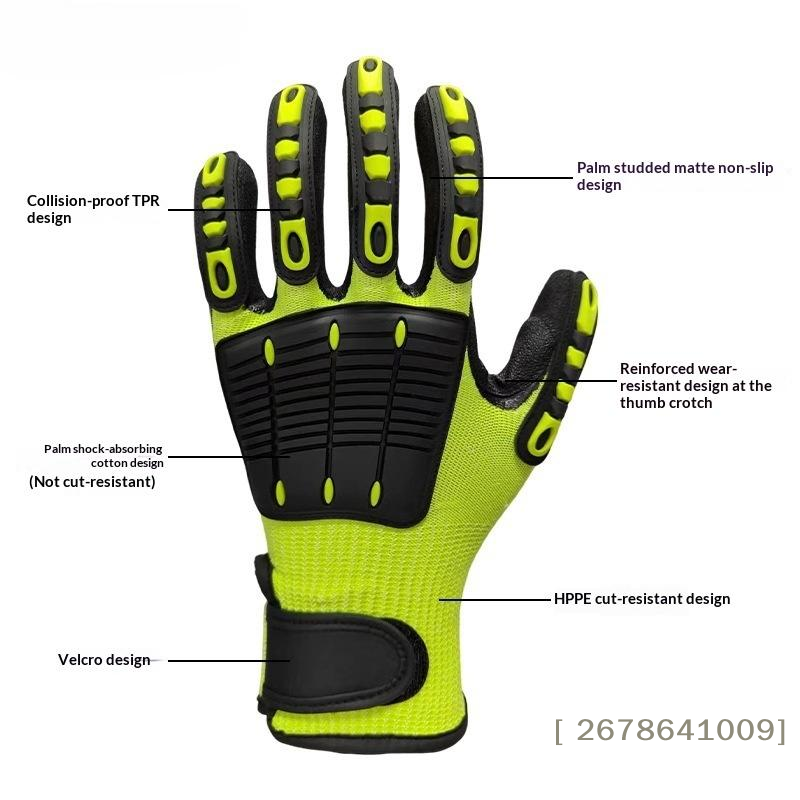 Work Glove Impact - ⚑ قفازات عمل مقاومة للقطع ومضادة