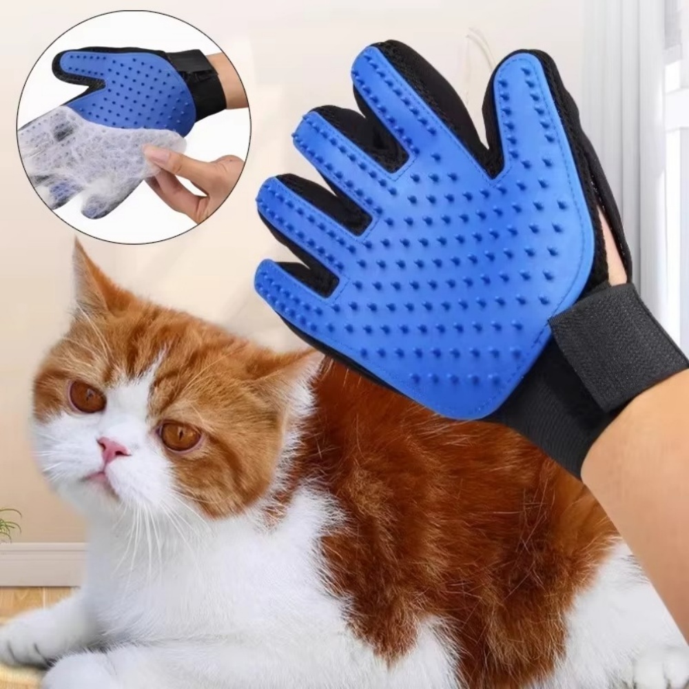 Rubber Glove Cleaning - الحيوانات الأليفة القط الكلب الاستمالة قفازات