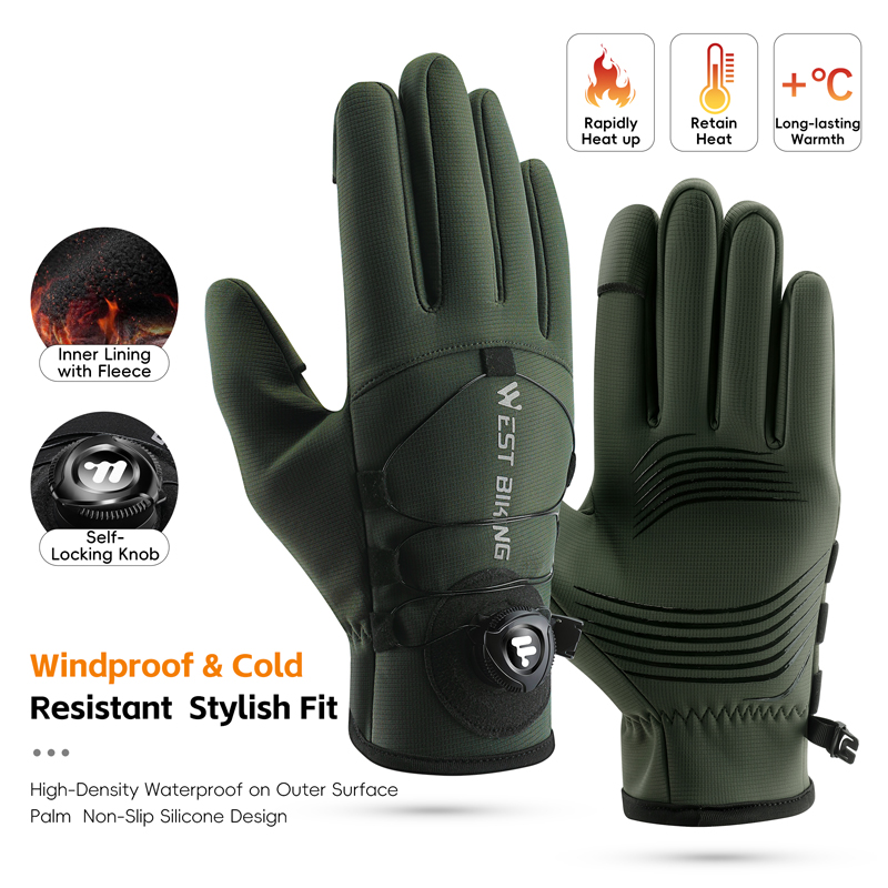 Winter Glove Insulated - قفازات الشتاء للدراجة المغناطيسية سريعة الإصدار