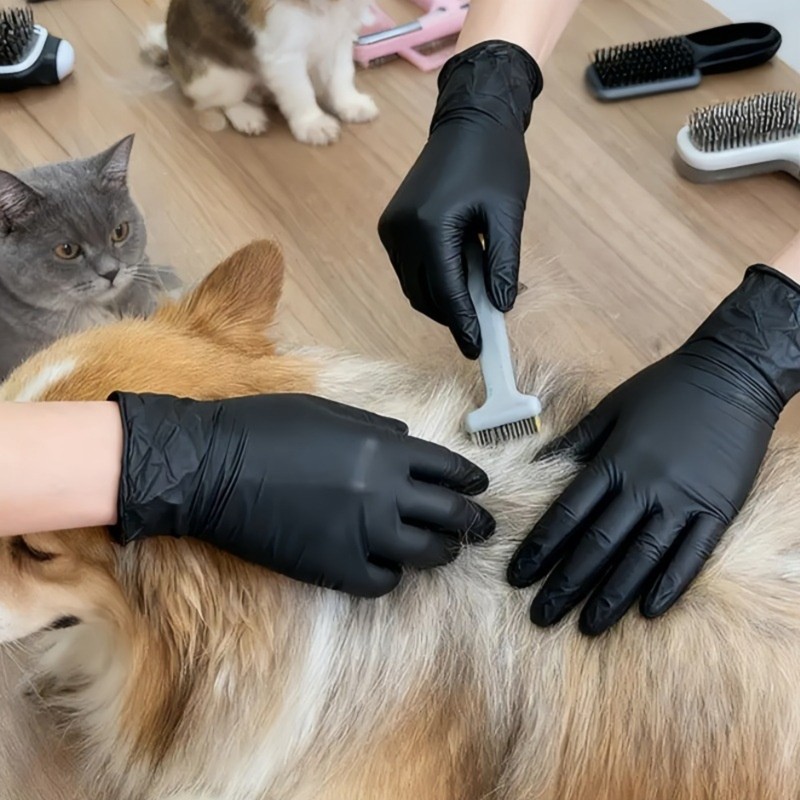 Nitrile Mechanic Glove - 50 قطعة من قفازات النتريل القابلة