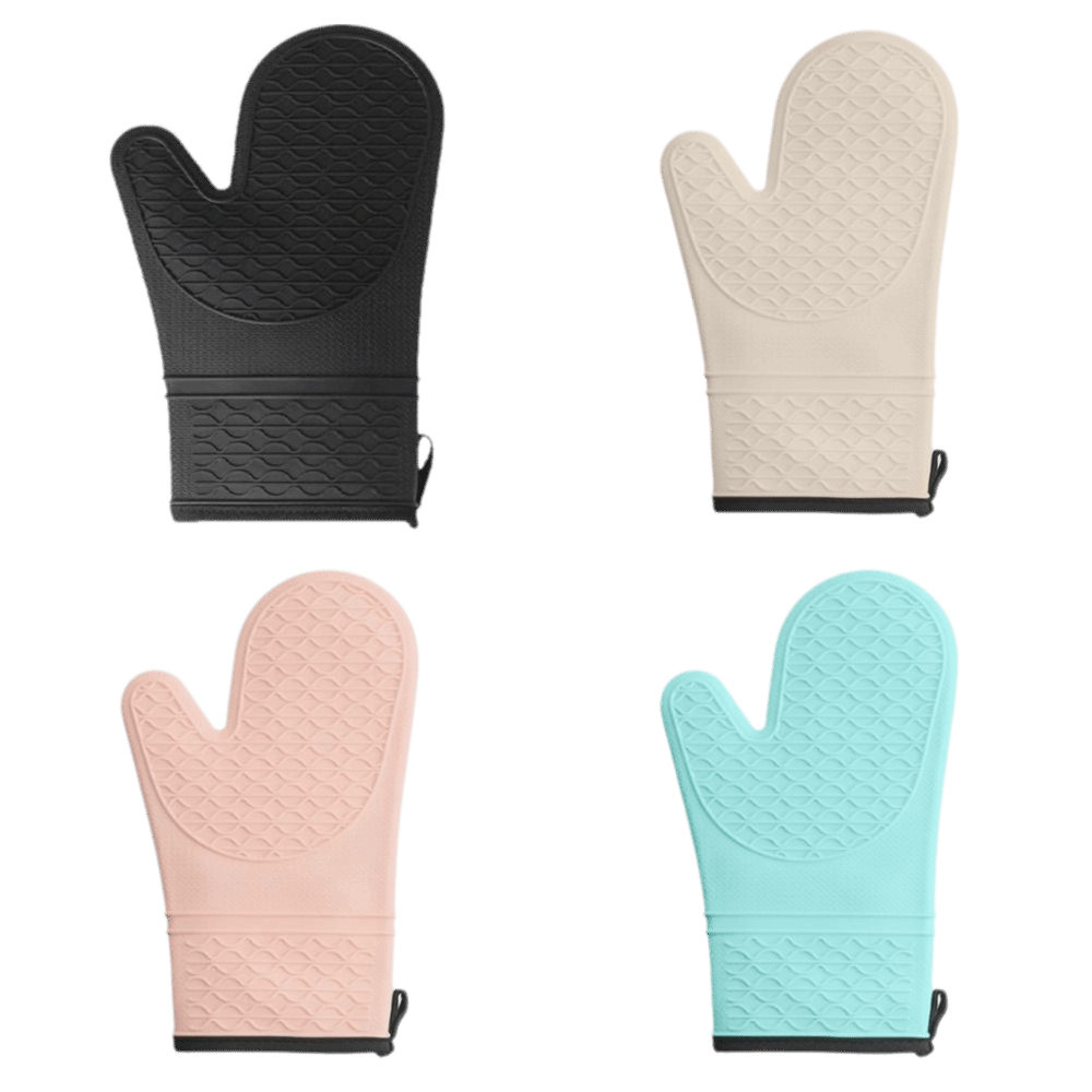 Oven Mitt Silicone - قفازات فرن من السيليكون الآمن غذائيًا