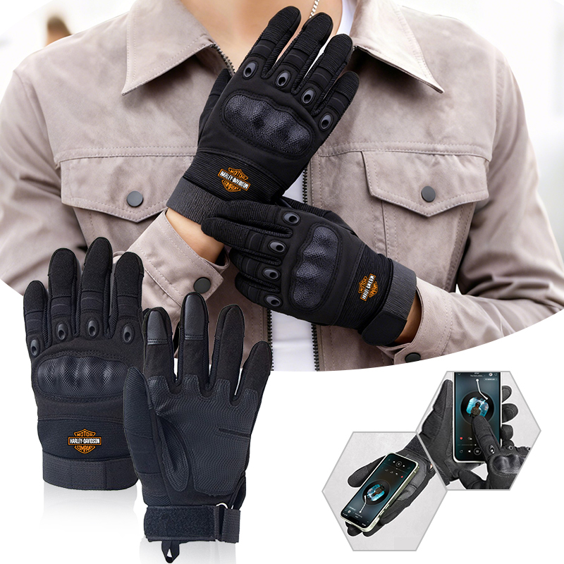 Leather Driving Glove - قفازات دراجات نارية من الجلد الأصلي
