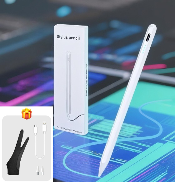 قلم ستايلس قابل لإعادة الشحن ل - مراجعة Touchscreen Glove Capacitive وسعره