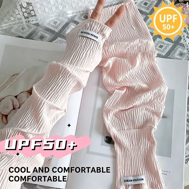 قفازات صيفية فضفاضة من الحرير  - مراجعة Fingerless Glove Knit وسعره