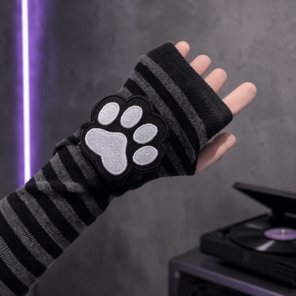 قفازات بدون أصابع بنمط مخالب ا - مراجعة Fingerless Glove Knit وسعره