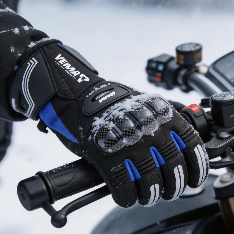 قفازات دراجات نارية شتوية مقاو - مراجعة Ski Glove Waterproof وسعره