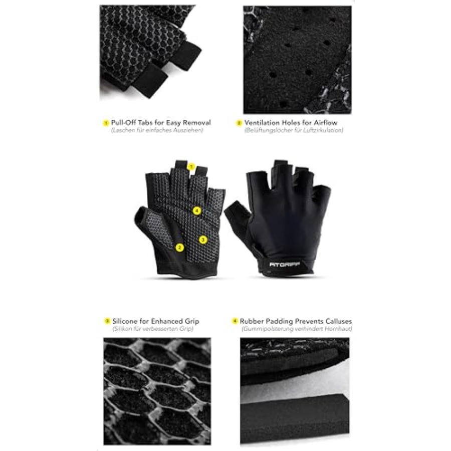 ®   قفازات تدريب مبطنة للرجال  - مراجعة Workout Glove Gym وسعره