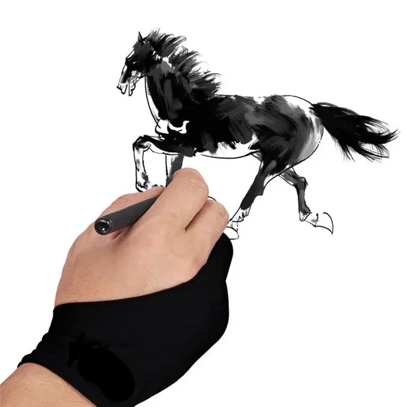 S/M/L قفازات رسم بإصبعين مضادة - مراجعة Touchscreen Glove Capacitive وسعره