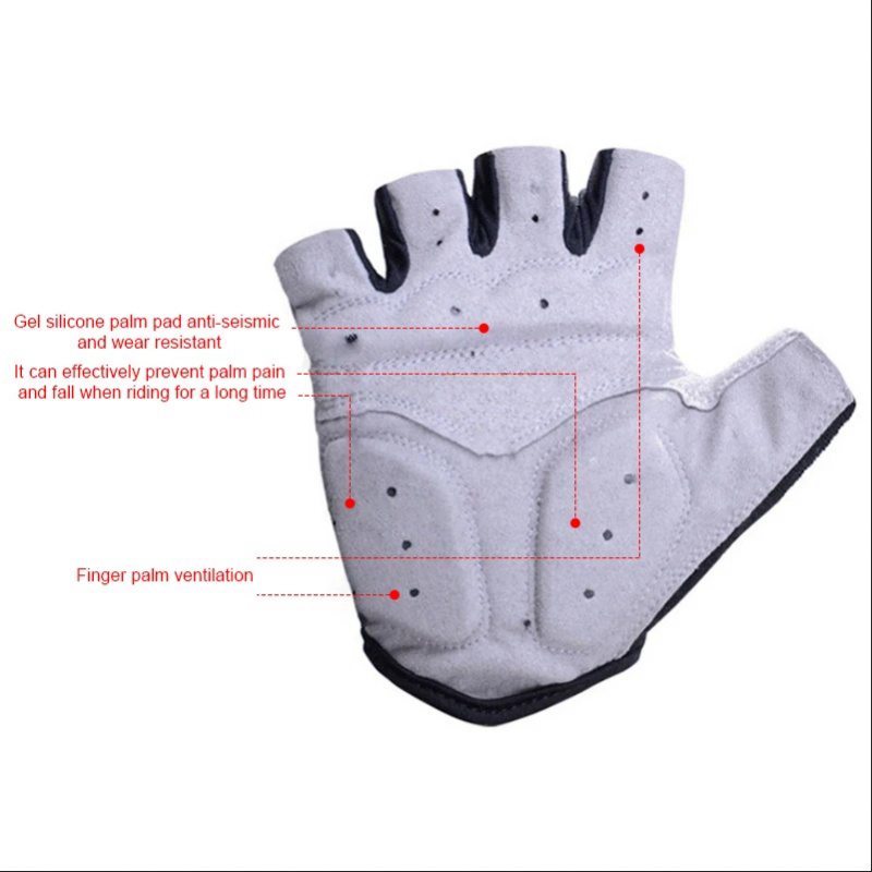 نصف اصبع قفازات ركوب الدراجات  - مراجعة Fingerless Glove Knit وسعره