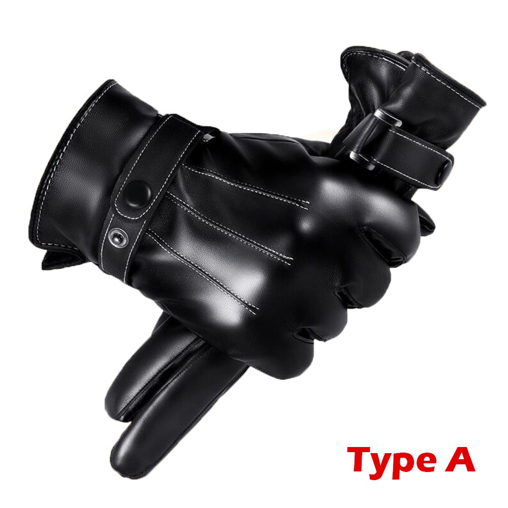 1 زوج قفازات الشتاء الدافئة ال - مراجعة Leather Driving Glove وسعره
