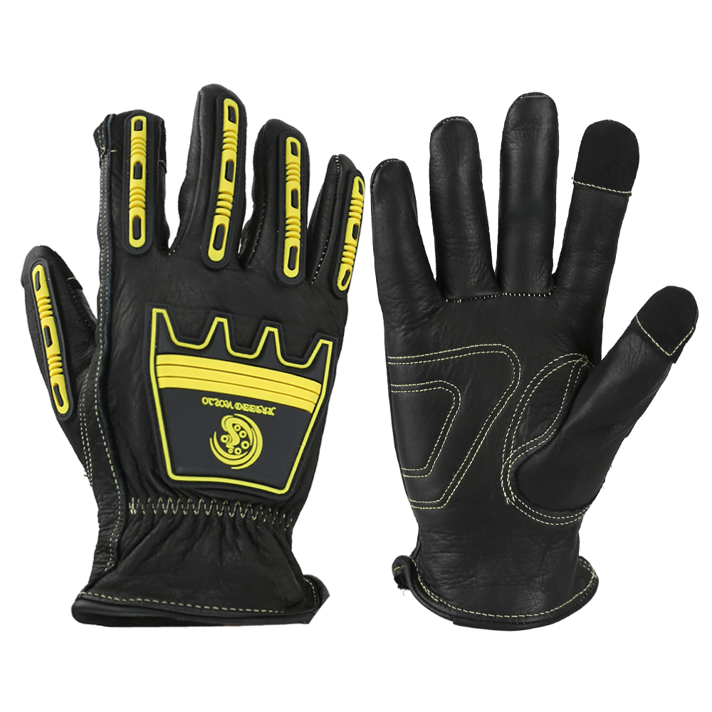 قفازات عمل جلدية صدمية، قفاز ع - مراجعة Work Glove Impact وسعره