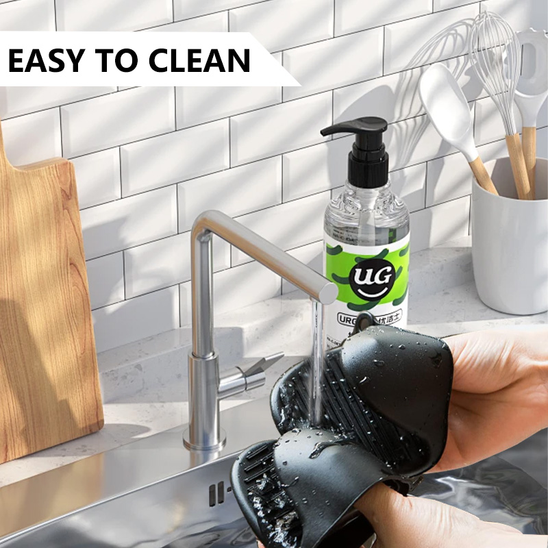 2 حزمة سيليكون قفازات الفرن أص - مراجعة Oven Mitt Silicone وسعره