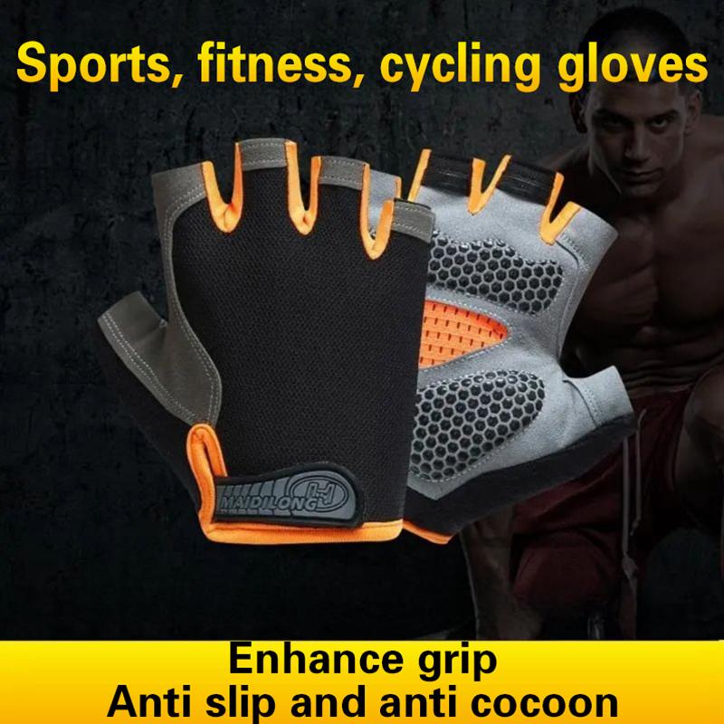قفازات ركوب الدراجات نصف الأصا - مراجعة Fingerless Glove Knit وسعره