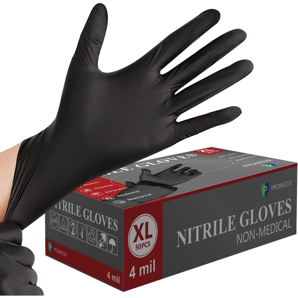 قفازات النتريل أحادية الاستخدا - مراجعة Exam Glove Nitrile وسعره