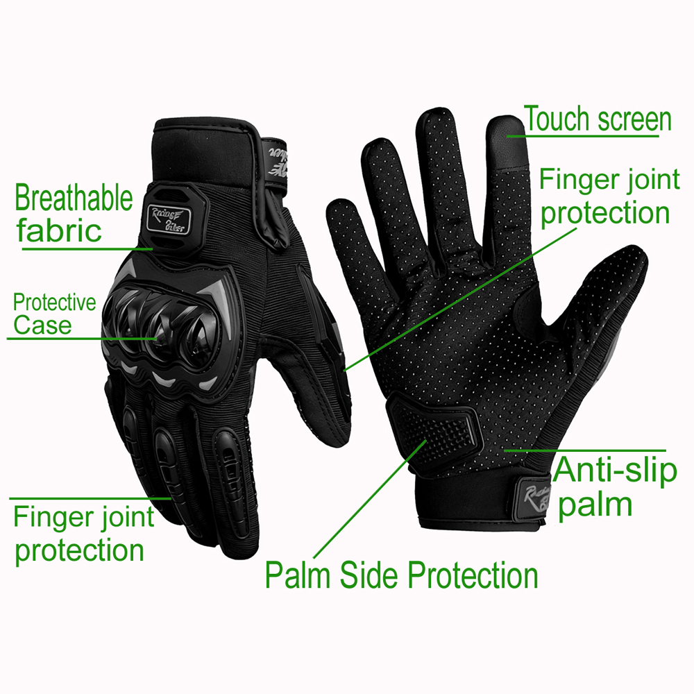 قفازات رجالية للدراجات النارية - مراجعة Motorcycle Glove Knuckle وسعره