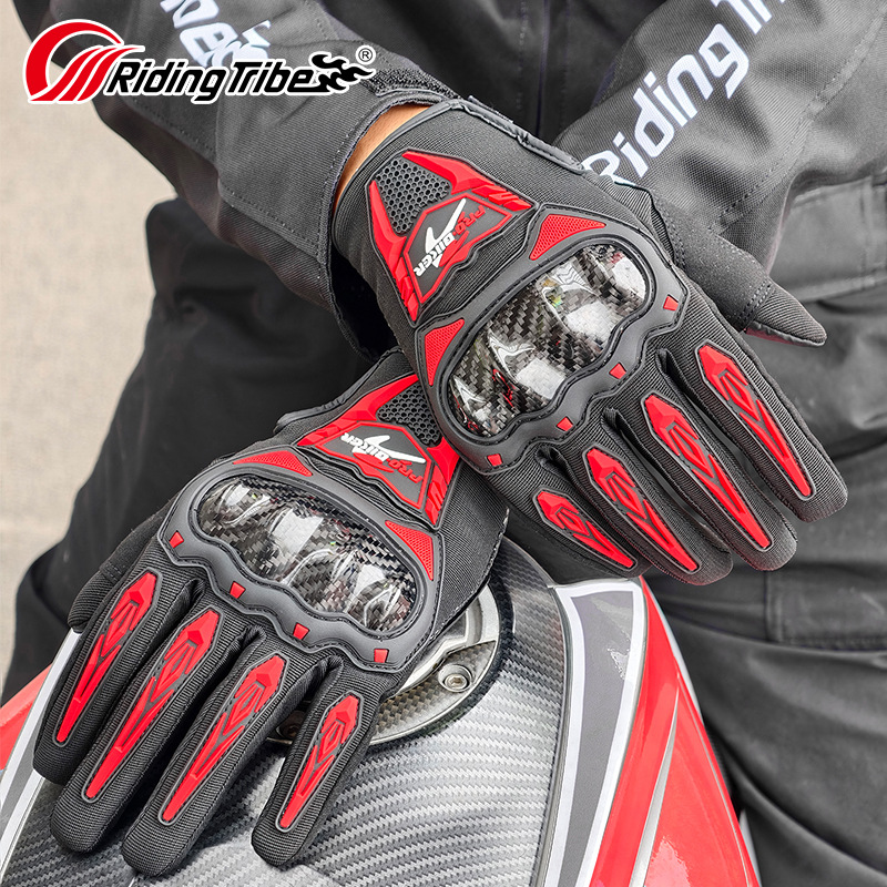 قفازات RidingTribe للدراجات ال - مراجعة Motorcycle Glove Knuckle وسعره