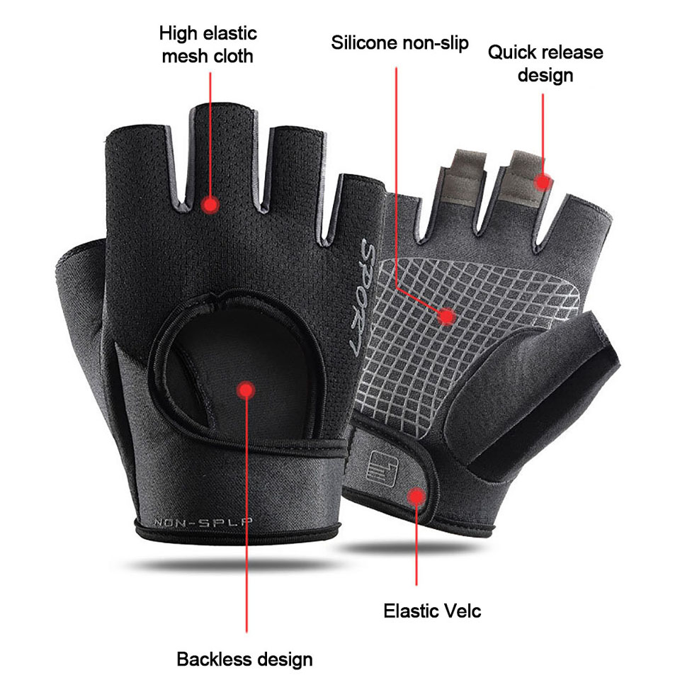 قفازات رياضية نصف اصبع لركوب ا - مراجعة Workout Glove Gym وسعره
