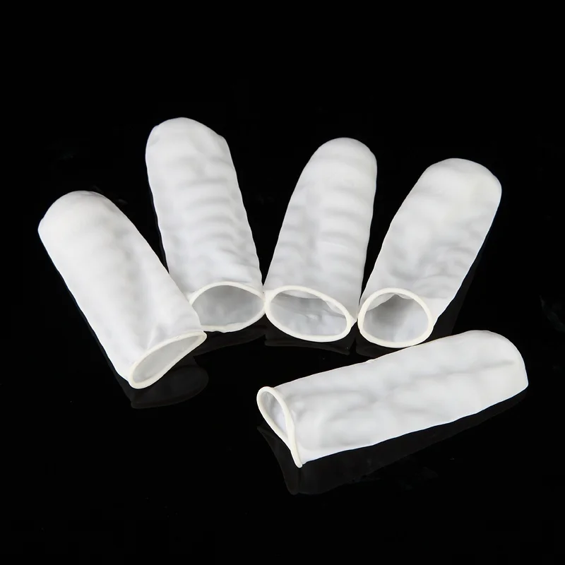 100 قطعة من أغطية الأصابع اللا - مراجعة Latex Disposable Glove وسعره