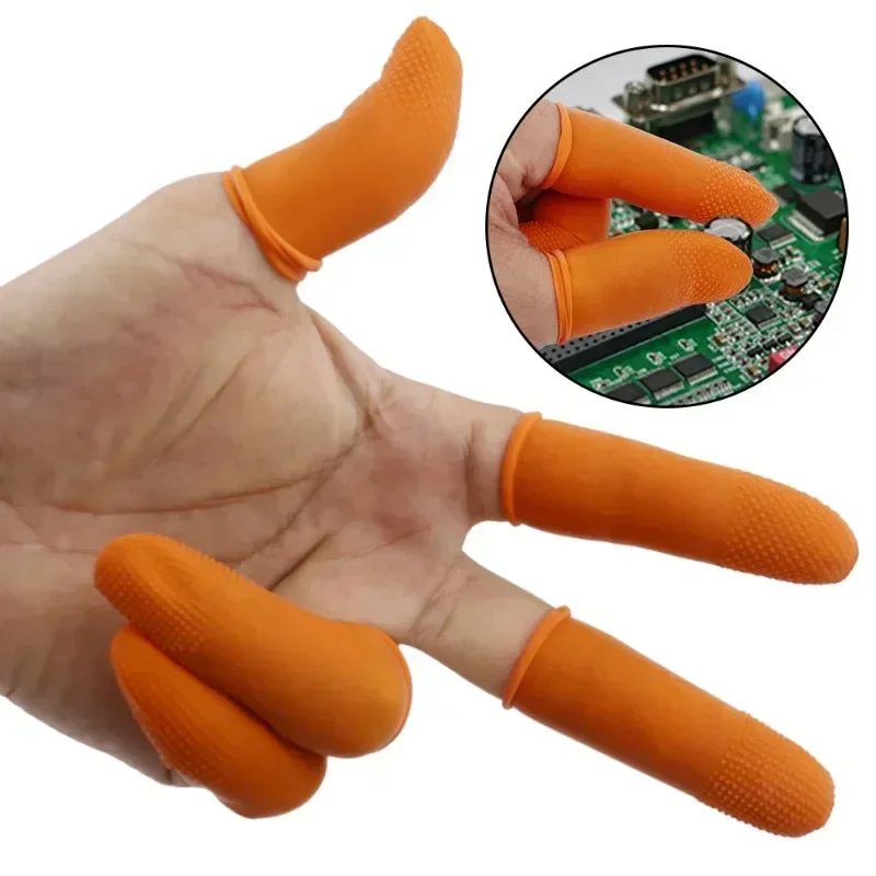 100/10 قطعة أغطية أصابع مطاطية - مراجعة Latex Disposable Glove وسعره