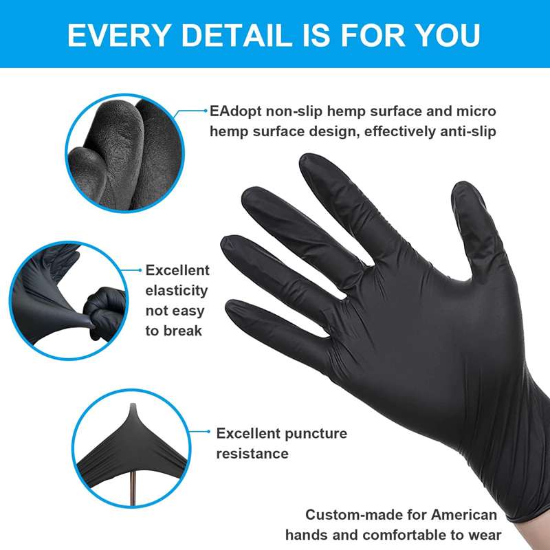قفازات النتريل المقاومة للماء  - مراجعة Latex Disposable Glove وسعره