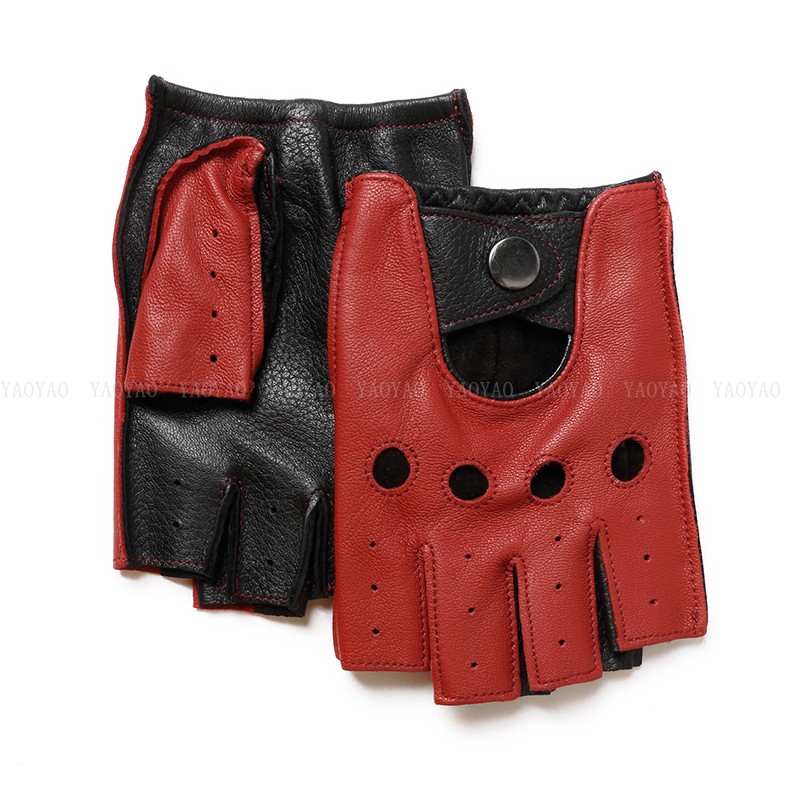 قفازات رجالية ربيعية نصف إصبع  - مراجعة Leather Driving Glove وسعره