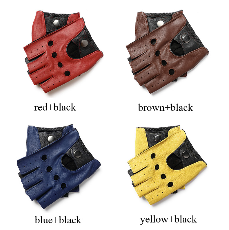 قفازات رجالية ربيعية نصف إصبع  - مراجعة Leather Driving Glove وسعره