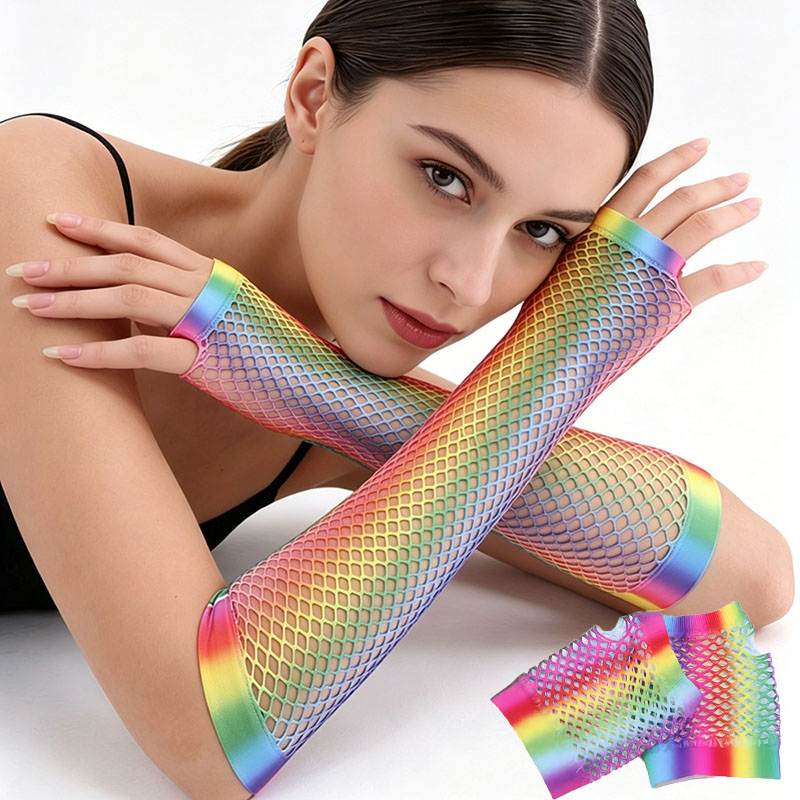 زوج واحد من قفازات الشبك الطوي - مراجعة Fingerless Glove Knit وسعره
