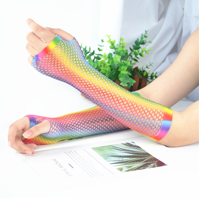 زوج واحد من قفازات الشبك الطوي - مراجعة Fingerless Glove Knit وسعره