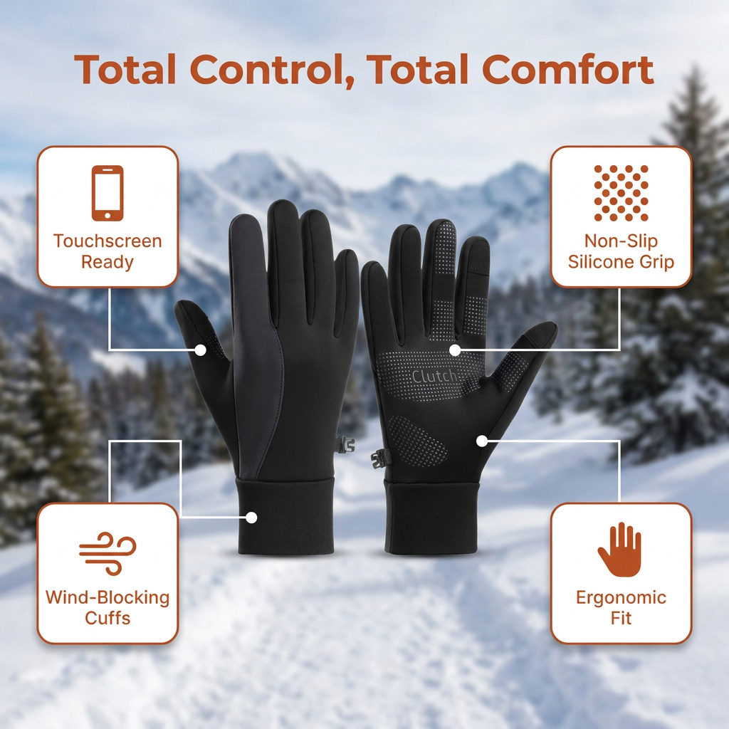 قفازات موكينوش الشتوية للتزلج  - مراجعة Ski Glove Waterproof وسعره