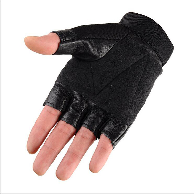 قفازات لياقة جلدية بنصف إصبع ل - مراجعة Workout Glove Gym وسعره