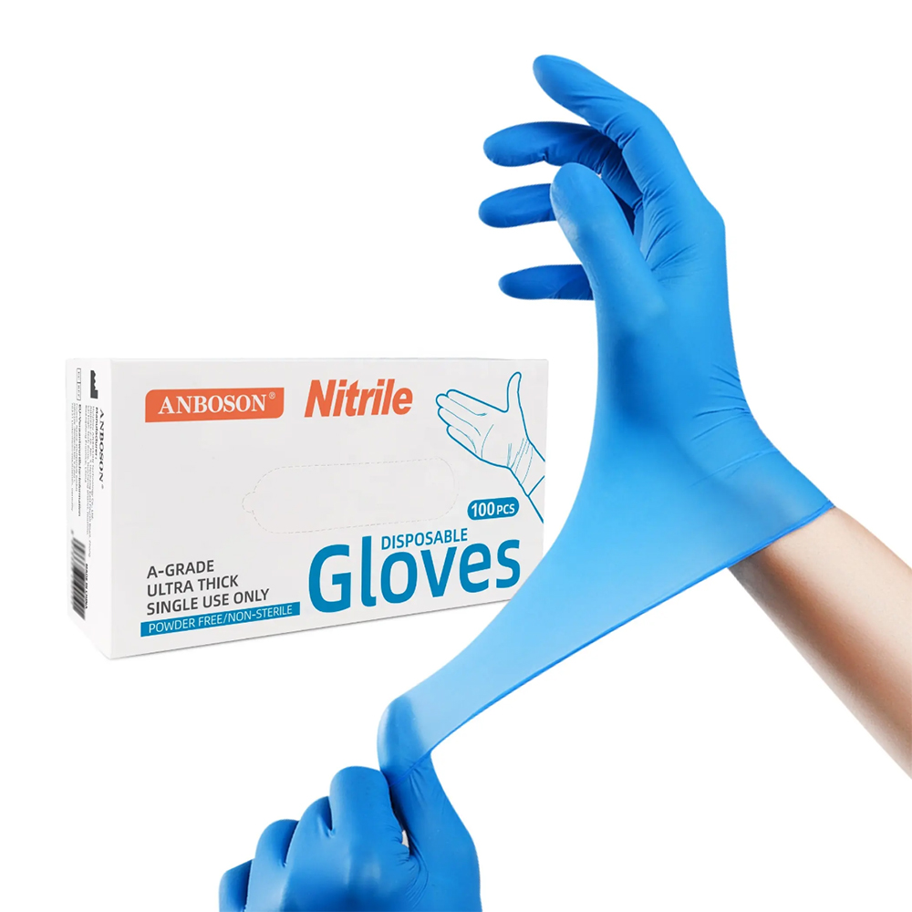 قفازات امتحان النتريل - قفازات - مراجعة Exam Glove Nitrile وسعره