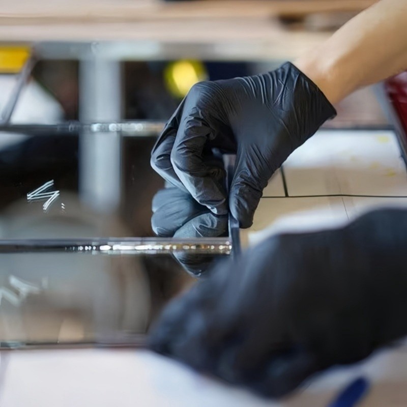 50 قطعة من قفازات النتريل القا - مراجعة Nitrile Mechanic Glove وسعره