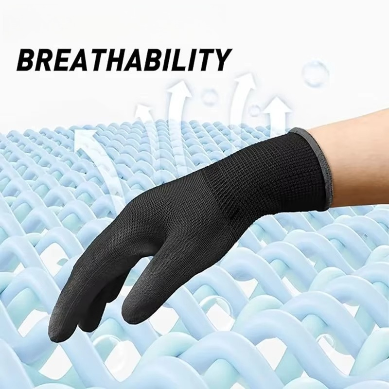 6/12/18 قطعة قفازات طلاء PU سو - مراجعة Nitrile Mechanic Glove وسعره