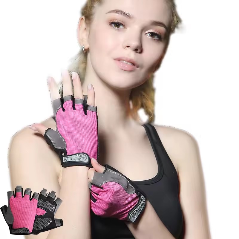 تنفس المضادة للانزلاق نصف اصبع - مراجعة Workout Glove Gym وسعره