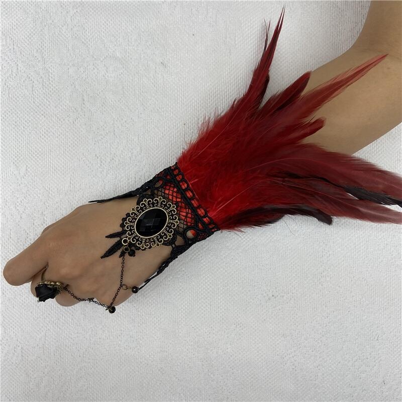 هالوين ريشة الدانتيل قفازات أص - مراجعة Motorcycle Glove Knuckle وسعره