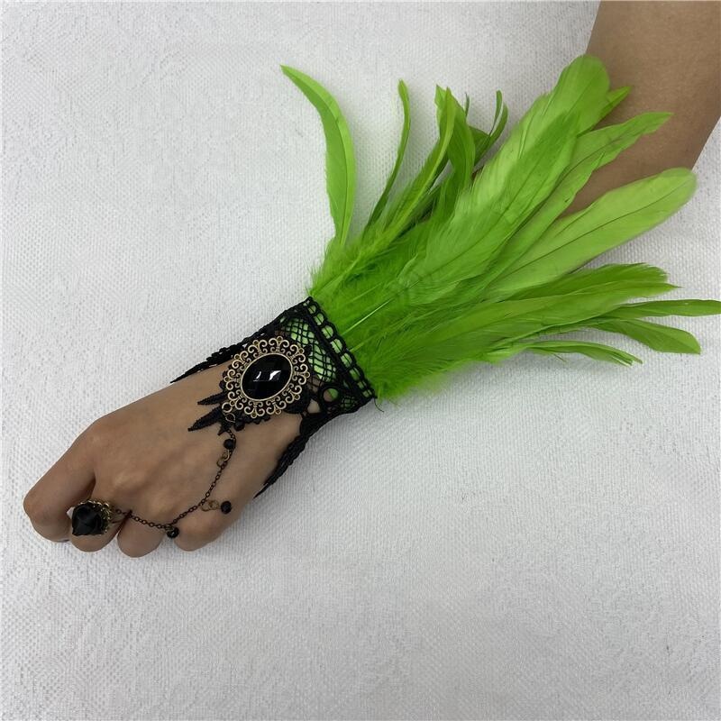هالوين ريشة الدانتيل قفازات أص - مراجعة Motorcycle Glove Knuckle وسعره