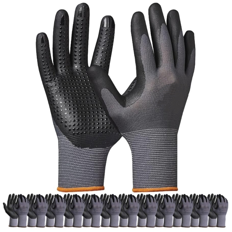 مايكرو رغوة النتريل المغلفة قف - مراجعة Nitrile Mechanic Glove وسعره