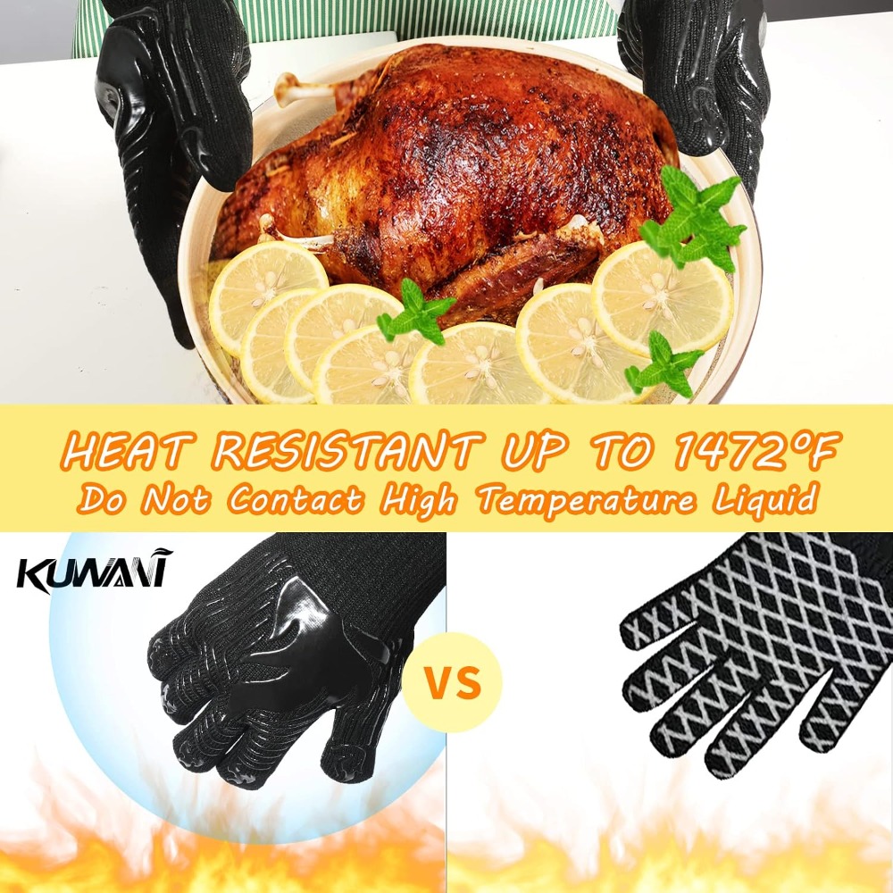 قفازات الشواء، 1472 ° قفازات م - مراجعة Heat Resistant Glove وسعره